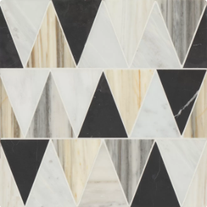 Beckett Honed Marble Mosaic Tile in Warm Blend - marble tile